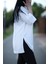 Yırtmaçlı Basic Oversize Fakir Kol T-Shirt 2