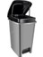 SRL-3029 Slim Pedallı Plastik Çöp Kovası Iç Kovalı 25 Lt 1