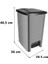 SRL-3029 Slim Pedallı Plastik Çöp Kovası Iç Kovalı 25 Lt 2