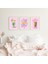 3'lü Poster Seti, Estetik Duvar Posteri, Çerçevesiz Poster Matcha Vibes Pink 1