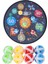 Astral Kids Dart Tahtası Oyunu Komik Ebeveyn Çocuk Etkileşimi Planet Dart Tahtası Yapışkan Top ile Iç Mekan Dış Mekan Için (Yurt Dışından) 1