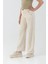 %100 Pamuk Beli Lastikli Kız Çocuk Pantolon 2