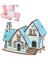 3d Puzzle Ahşap Villa Ev Yapımı Modeli Çocuk Çocuk Yapboz Dıy El Sanatları Eğitici Oyuncaklar 4