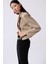 Crop Keten Blazer Ceket 3