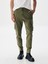 Erkek Gabardin Regular Kargo Yeşil Pantolon 2