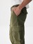 Erkek Gabardin Regular Kargo Yeşil Pantolon 5