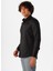 Slim Fit Klasik Yaka Armürlü Siyah Erkek Gömlek GM2024700444 4