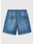 Normal Bel Regular Fit Koyu Indigo Erkek Çocuk Şort 4DHJC9047 3