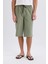 Long Fit File Astarlı Uzun Boy Kargo Cep Deniz Şortu E0905AX25HS 4