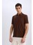 Regular Fit Kısa Kollu Triko Polo Tişört C4140AX25SM 5