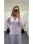Alissa 6166 Bayan Önü Düğmeli Desenli Pijama Takımı 5
