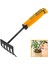 Metal Bahçe Tırmığı Pvc Saplı Hobi El Tırmık 270 mm 2