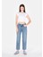 Straight Fit Kadın Indigo Jean Pantolon 1