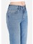 Straight Fit Kadın Indigo Jean Pantolon 5