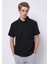 Comfort Fit Polo Yaka Düz Erkek Lacivert Kısa Kol Tişört 1