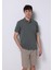 Regular Fit Polo Yaka Jakarlı Erkek Yeşil Kısa Kol Tişört 1