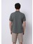 Regular Fit Polo Yaka Jakarlı Erkek Yeşil Kısa Kol Tişört 2