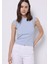 Slim Fit Kadın Mavi Kısa Kol Tişört 1