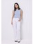 Slim Fit Kadın Mavi Kısa Kol Tişört 3