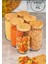 Bambu Kapaklı Cam 3 Boy 4'lü Erzak & Baharat Kavanoz Seti (12 Adet ) (380 Ml- 1000 Ml- 1400 Ml) 4
