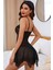 Siyah Tül Babydoll gecelik 66600 3