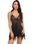 Siyah Tül Babydoll gecelik 66600 4