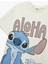Lisanslı Stitch Baskılı Kısa Kollu Bisiklet Yaka Pamuklu Tişört 3