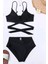 V Kesim Bikini Altli Belden Kusak Detayli Bikini Takim 2