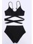 V Kesim Bikini Altli Belden Kusak Detayli Bikini Takim 3