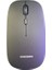 ST4470 Kablosuz Ultra Slim Şarjlı Mini Bluetooth Q Klavye Mouse Set Siyah 4