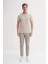 Bisiklet Yaka Slim Fit Jakarlı Çizgi Desenli Tişört 4