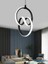 Imza Tekli Siyah LED Avize 1