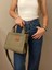 El ve Omuz Çantası Kanvas Tote Bag Haki 4