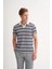 Cazador Polo Yaka Regular Fit Örme Çizgili Tişört 4033 1