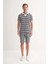 Cazador Polo Yaka Regular Fit Örme Çizgili Tişört 4033 2