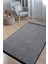 Modern Şönil Kilim Halı Yıkanabilir Kaymaz Tabanlı Yumuşak İnce Yapısı ile Her Alana Uyumlu Gri 2