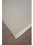 Modern Şönil Kilim Halı Yıkanabilir Kaymaz Tabanlı Yumuşak İnce Yapısı ile Her Alana Uyumlu Beyaz 4