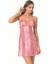 Aria's Closet Pembe Kısa Saten Gecelik 1