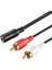 3.5 mm Stereo Dişi / 2 Rca Erkek 1.5 Metre Gold Kablo Elektromer (4172) 1
