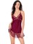 Aria's Closet Bordo Kısa Saten Gecelik 2