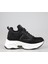 24K302 Dolgu Topuk Siyah Kadın Sneakers 1