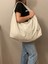 Omuz Çantası Oversize Hobo Krem 5