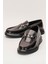 Erkek Kalın Taban Tokalı Loafer Ayakkabı Gerçek Deri Cr 2713 Bordo 4