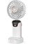 Taşınabilir Mini El Fanı 5 Ayarlı Led Ekranlı Mini El Tipi Hızı Sessiz Çalışma Sl608 - Beyaz 2