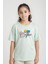 Kız Çocuk Basic Malibu Baskılı T-Shirt 2