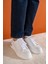 Beyaz Tabanlı Rahat Günlük Kadın Sneaker 4