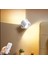 LED Kablosuz 360 Dönen Şarjlı Yatak Başı Çalışma Masası Ledli Duvar Aplik 3 Renk Işıklı Gece Lambası 1