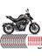 Cfmoto NK250 Motorsiklet Kırmızı Jant Şeridi Jant Içi Yazılı 17 Inc Uyumlu 1