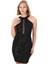 Halter Yaka Pul Payet Mini Elbise 1