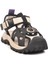 Siyah Cırtlı Hafif Unisex Çocuk Spor Sandalet 25Y614 F 3